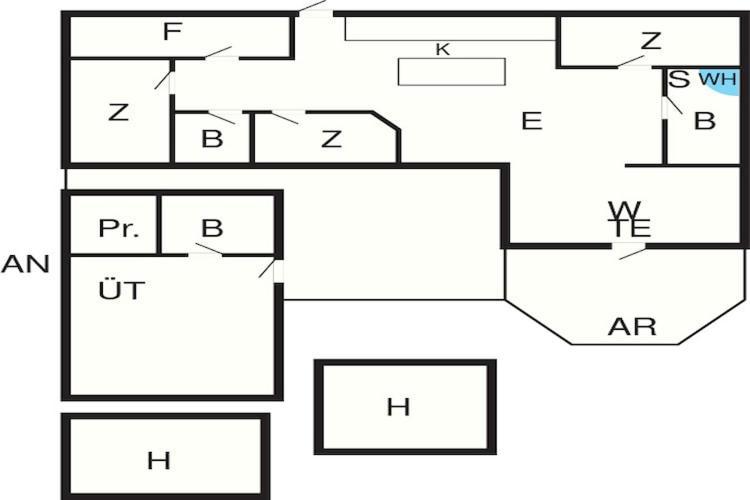 14 Person Holiday Home In L Kken 洛肯 外观 照片